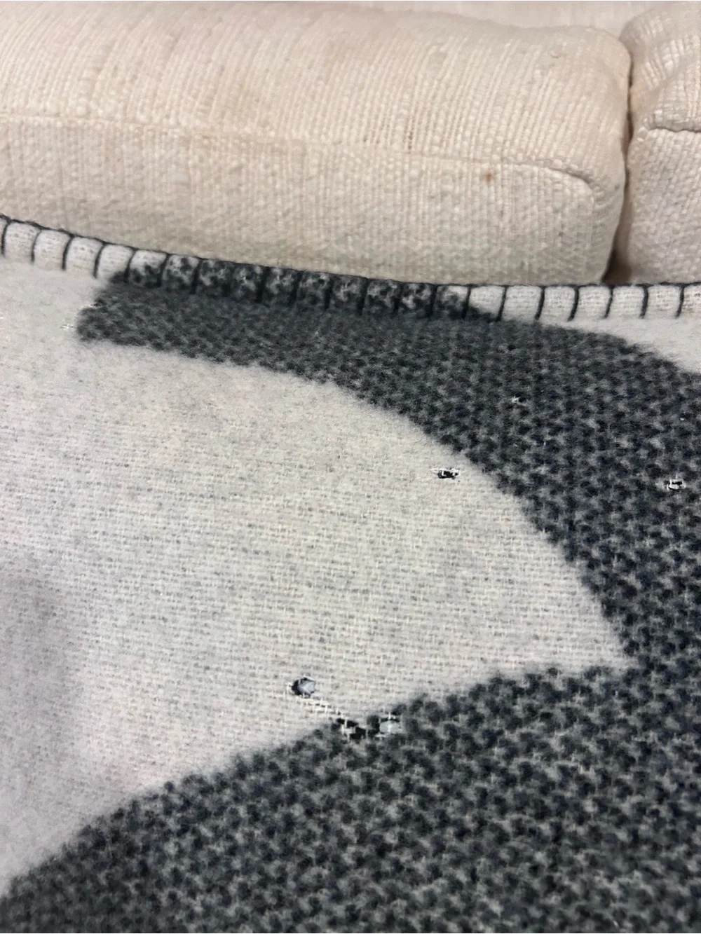 Authentic Chanel Cashmere Pillow Covers